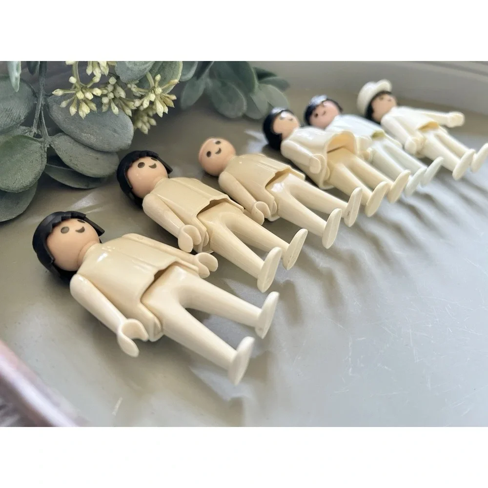 Vintage Playmobil Medical Hospital Nurse Doctor Figures Lot X6 1974 Klicky